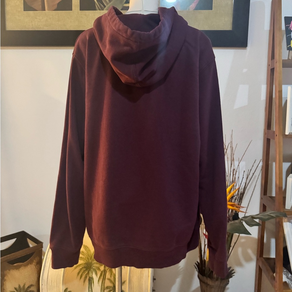 VANS OFF THE WALL HOODIE SWEATSHIRT MEN'S MEDIUM MAROON SKATEBOARD LONG SLEEVE - Picture 5 of 7